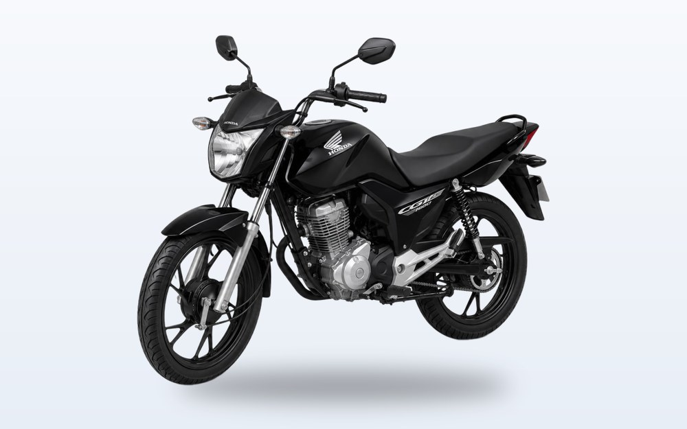 Honda CG 0km, categoria de moto por diária da MR Locações